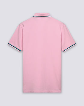BRICE COTTON PIQUÉ POLO SHIRT WITH TRICOLOUR DETAILS