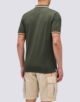 POLO BRICE IN COTONE PIQUET CON DETTAGLI TRICOLOR