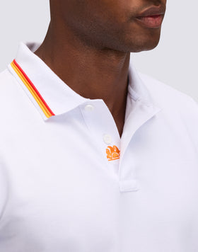 POLO BRICE DE ALGODÓN PIQUÉ CON DETALLES TRICOLORES