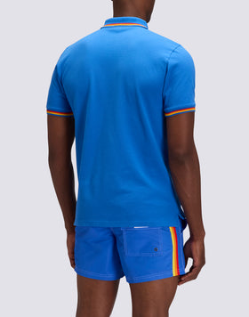 POLO BRICE DE ALGODÓN PIQUÉ CON DETALLES TRICOLORES