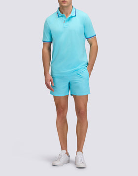 POLO BRICE DE ALGODÓN PIQUÉ CON DETALLES TRICOLORES