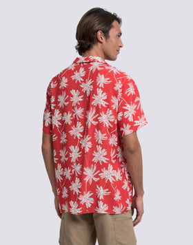 CAMICIA UOMO STAMPATA IN VISCOSA POPELINE