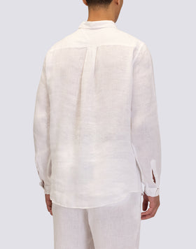 CAMICIA IN LINO CON COLLO CLASSICO