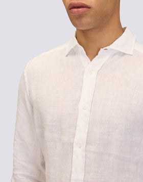 CAMICIA IN LINO CON COLLO CLASSICO
