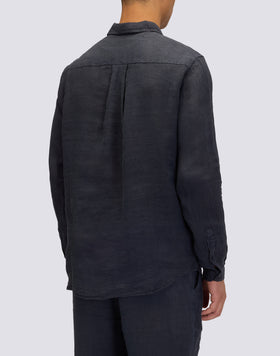 CAMICIA IN LINO CON COLLO CLASSICO