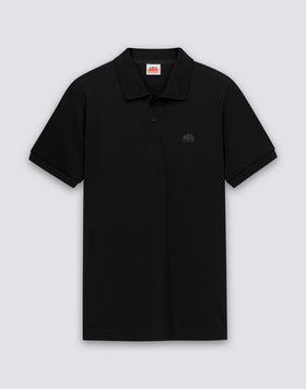 MEN'S PIQUET COTTON POLO SHIRT WITH STRIPED COLLAR AND CUFFS