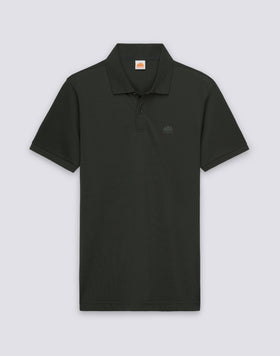 MEN'S PIQUET COTTON POLO SHIRT WITH STRIPED COLLAR AND CUFFS