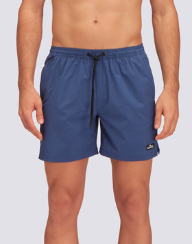 SWIM SHORTS WITH STRETCH FABRIC AND REMOVABLE POUCH