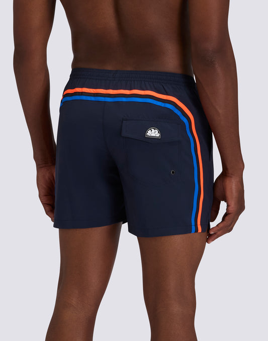 MAILLOT DE BAIN EN TISSU STRETCH À TAILLE ÉLASTIQUE ET POCHE AMOVIBLE