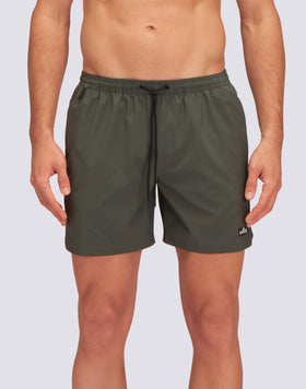 SWIM SHORTS WITH STRETCH FABRIC AND REMOVABLE POUCH