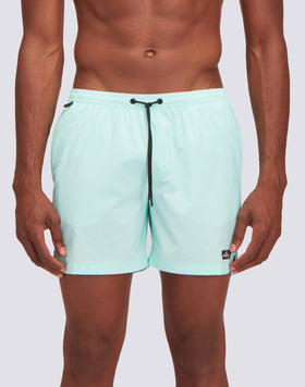 SWIM SHORTS WITH STRETCH FABRIC AND REMOVABLE POUCH