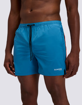 MAILLOT DE BAIN HOMME EN TISSU EXTENSIBLE, TAILLE ÉLASTIQUÉE ET ÉTUI AMOVIBLE