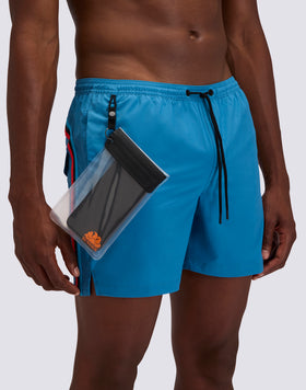 MAILLOT DE BAIN HOMME EN TISSU EXTENSIBLE, TAILLE ÉLASTIQUÉE ET ÉTUI AMOVIBLE