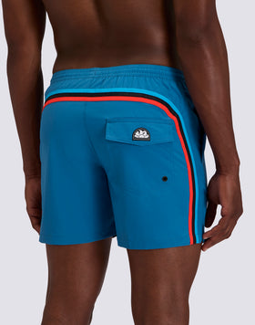 MAILLOT DE BAIN HOMME EN TISSU EXTENSIBLE, TAILLE ÉLASTIQUÉE ET ÉTUI AMOVIBLE