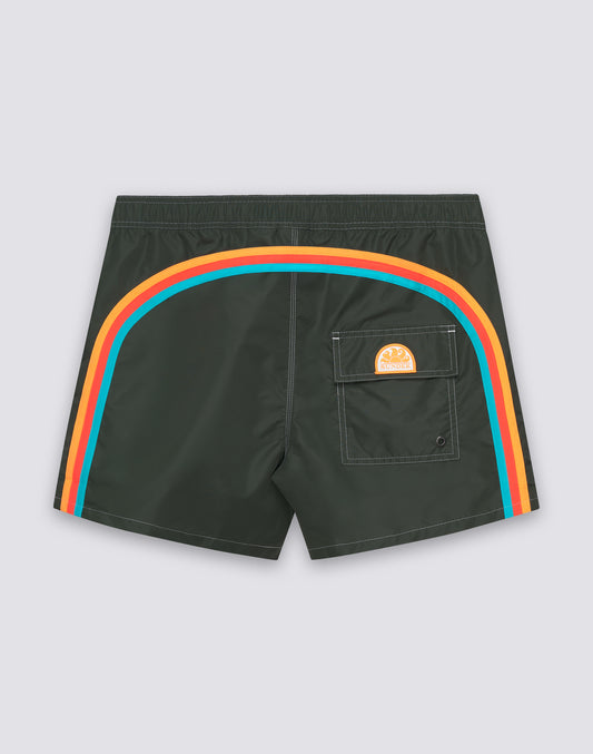 ICONIC TAFFETA SHORT SWIMSHORTS WITH SEMI-ELASTICATED WAIST