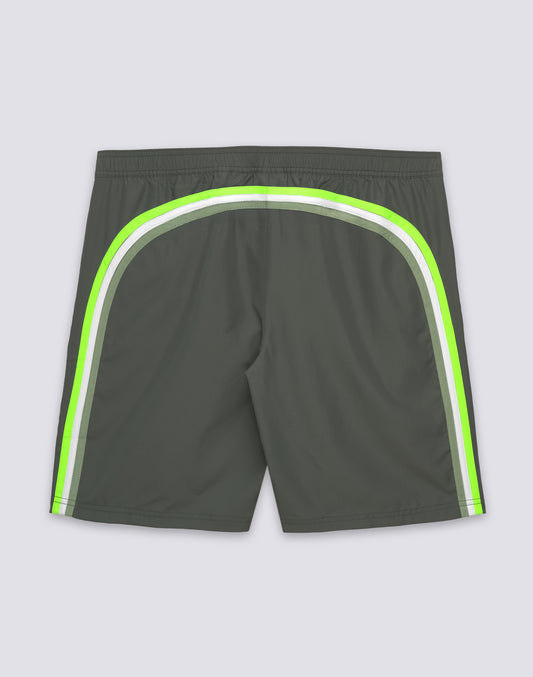 LONG SWIMWEAR WITH SEMI-ELASTICATED WAIST IN REPREVE® RECYCLED POLYESTER