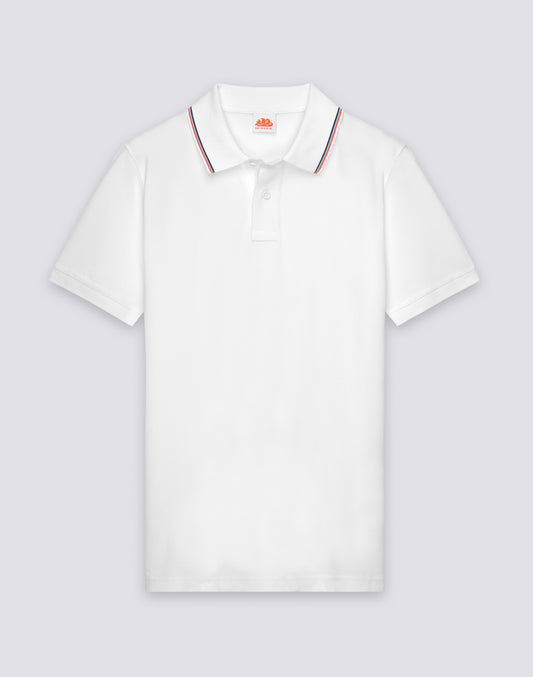 PIMA PIQUÉ COTTON POLO SHIRT WITH EMBROIDERED LOGO