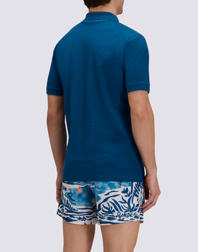 POLO UOMO IN COTONE PIMA PIQUET CON LOGO RICAMATO