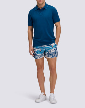 POLO UOMO IN COTONE PIMA PIQUET CON LOGO RICAMATO