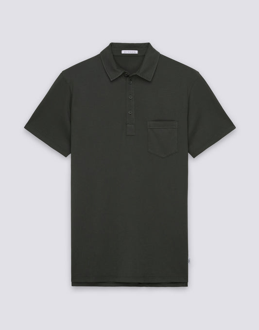 MEN'S POLO-STYLE GARMENT-DYED T-SHIRT