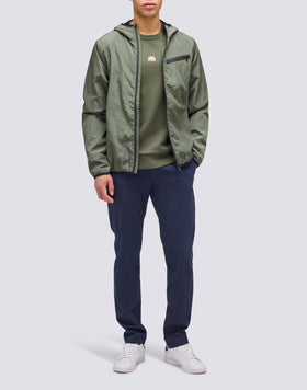 CHAQUETA DE TEJIDO RIP-STOP CON CAPUCHA