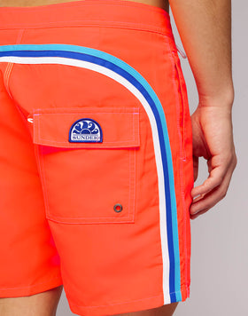 FIXED WAIST MID-LENGTH SWIM SHORTS