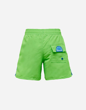 COSTUME DA BAGNO CORTO VITA ELASTICATA ICONIC TAFFETA CON PIPING