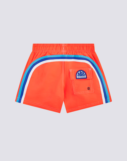 BAÑADOR NIÑO CORTO CON CINTURA ELÁSTICA ICONIC TAFFETA