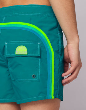 BAÑADOR CORTO CON CINTURA FIJA TAFETA ICÓNICA