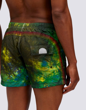 MAILLOT DE BAIN COURT TAILLE ÉLASTIQUE TAFFETA ICONIQUE - ÉDITION SPÉCIALE GOLDENWAVE