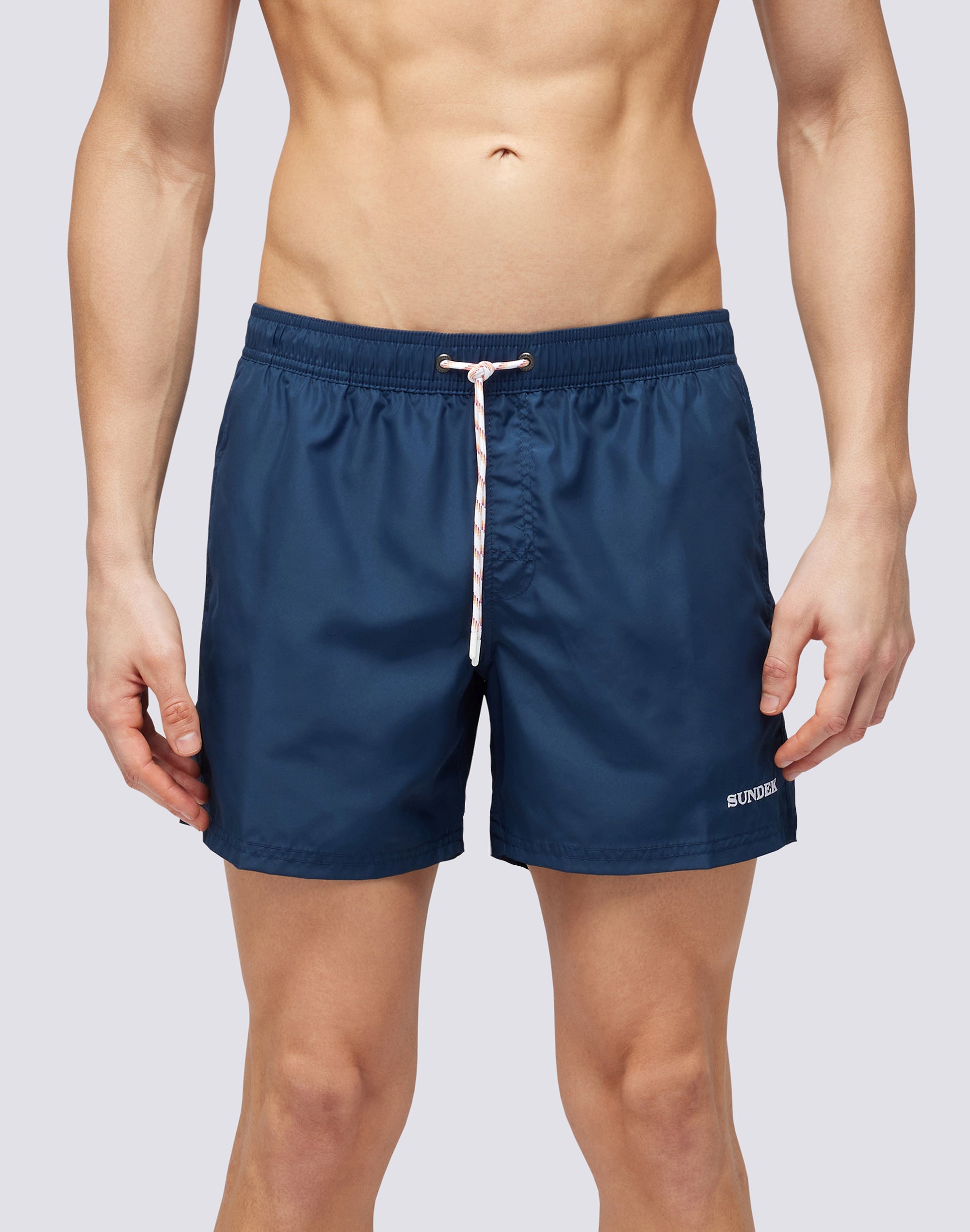 Sundek abstract-print swim shorts - White