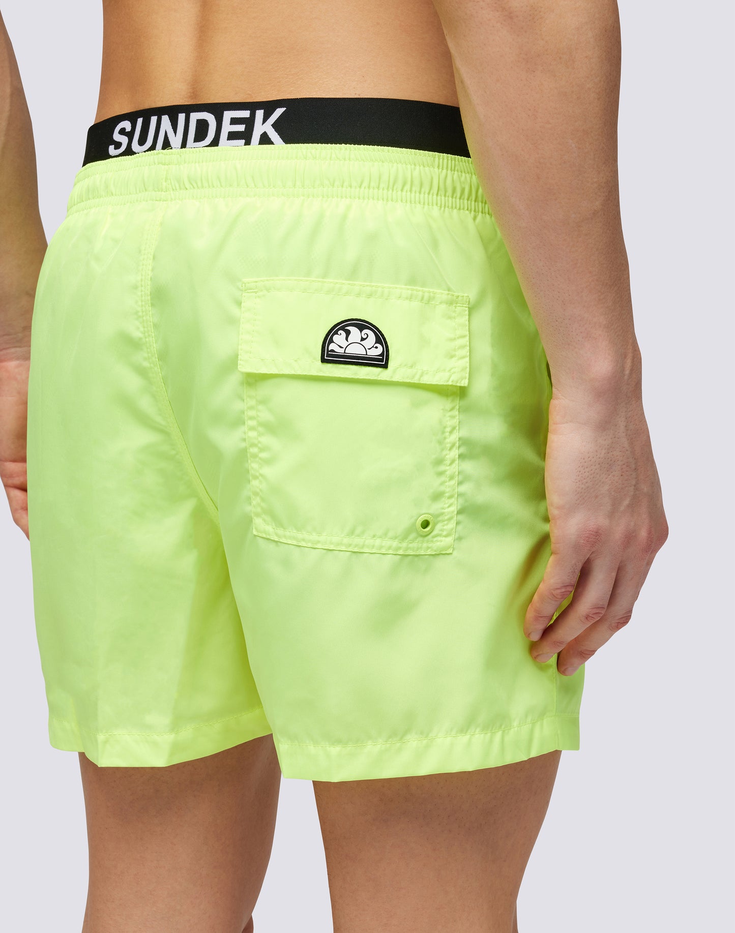 LIGHT POLY SHORT SWIMSHORTS WITH ELASTIC WAIST