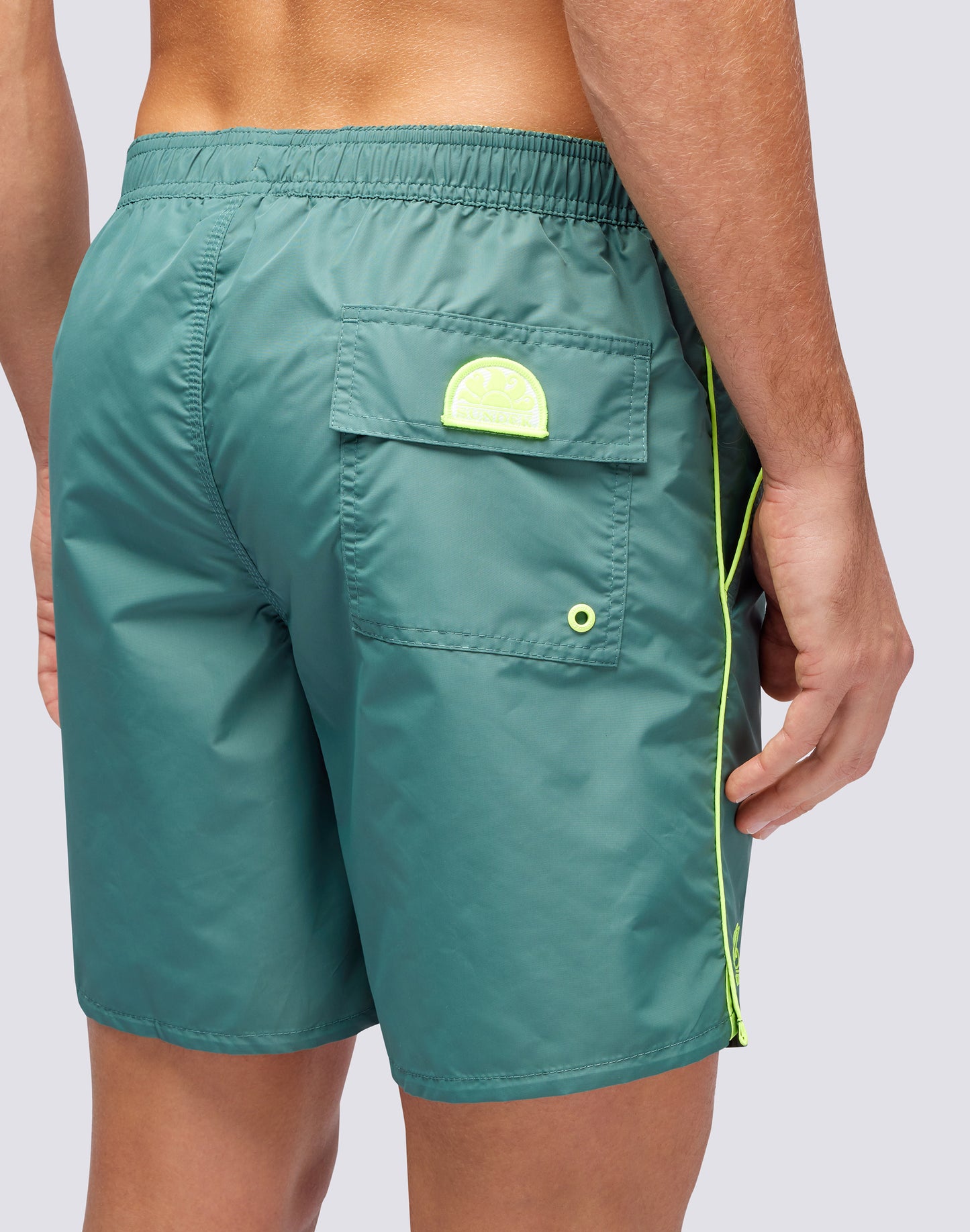 MID LENGTH SWIMSHORTS WITH ELASTICATED WAIST