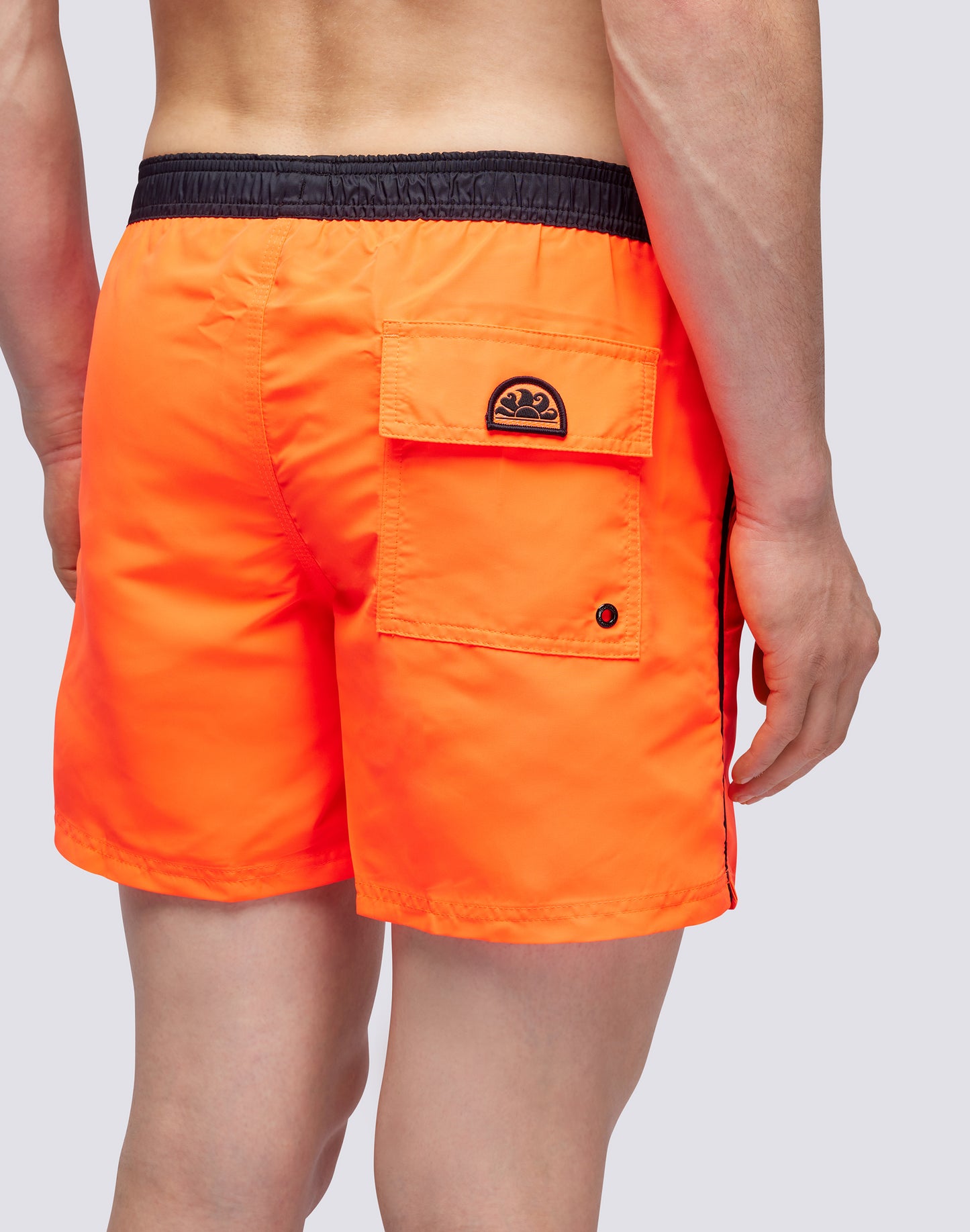ICONIC TAFFETA SHORT SWIMSHORTS WITH CONTRAST PIPING