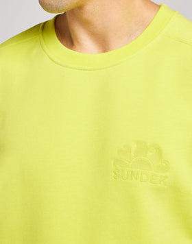 FELPA GARZATA A GIROCOLLO