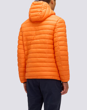 MEN'S 100-GRAM SHORT DOWN JACKET WITH HOOD