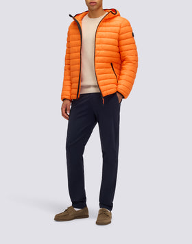 MEN'S 100-GRAM SHORT DOWN JACKET WITH HOOD