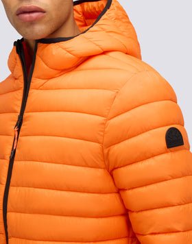MEN'S 100-GRAM SHORT DOWN JACKET WITH HOOD
