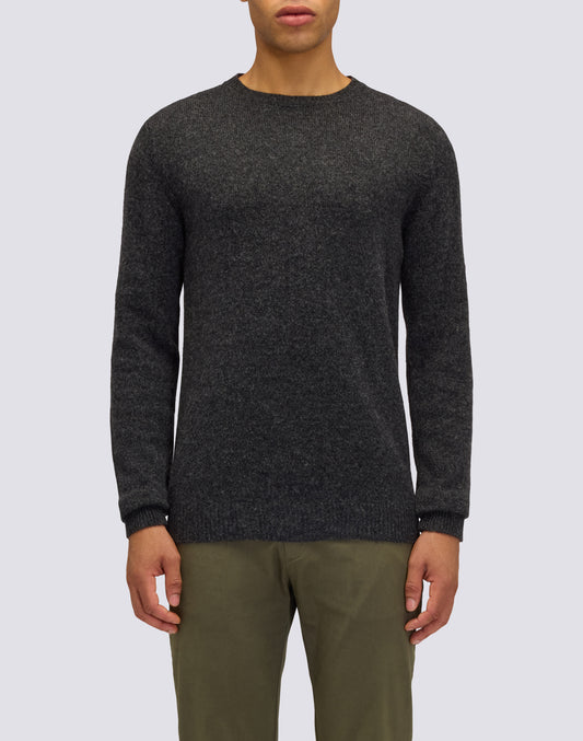 MEN'S CREW NECK SWEATER IN WOOL BLEND