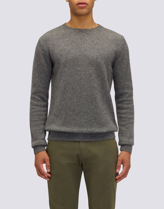 MEN'S CREW NECK SWEATER IN WOOL BLEND
