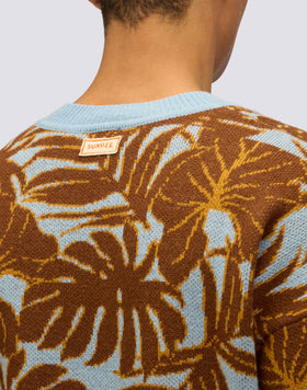 MEN'S CREW NECK SWEATER WITH ALL-OVER GRAPHICS