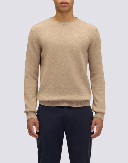 MEN'S CREW NECK SWEATER IN WOOL BLEND