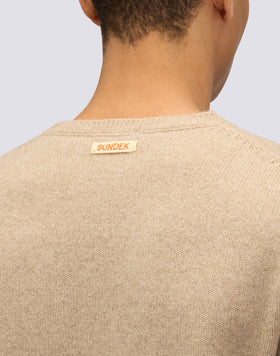 JERSEY DE CUELLO REDONDO PARA HOMBRE EN MEZCLA DE LANA