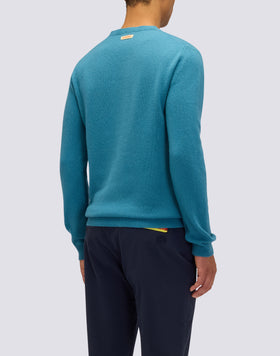 MEN'S CREW NECK SWEATER IN WOOL BLEND
