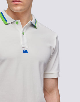 POLO COMBINADO DE ALGODÓN PIQUÉ