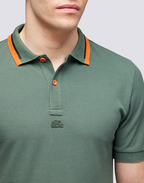 COMBINED PIQUET COTTON POLO SHIRT