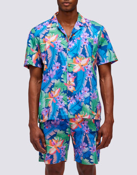 CAMISA CON ESTAMPADO FLORAL INTEGRAL