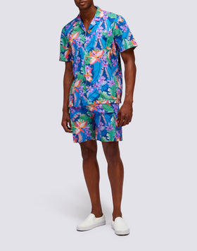 CAMISA CON ESTAMPADO FLORAL INTEGRAL