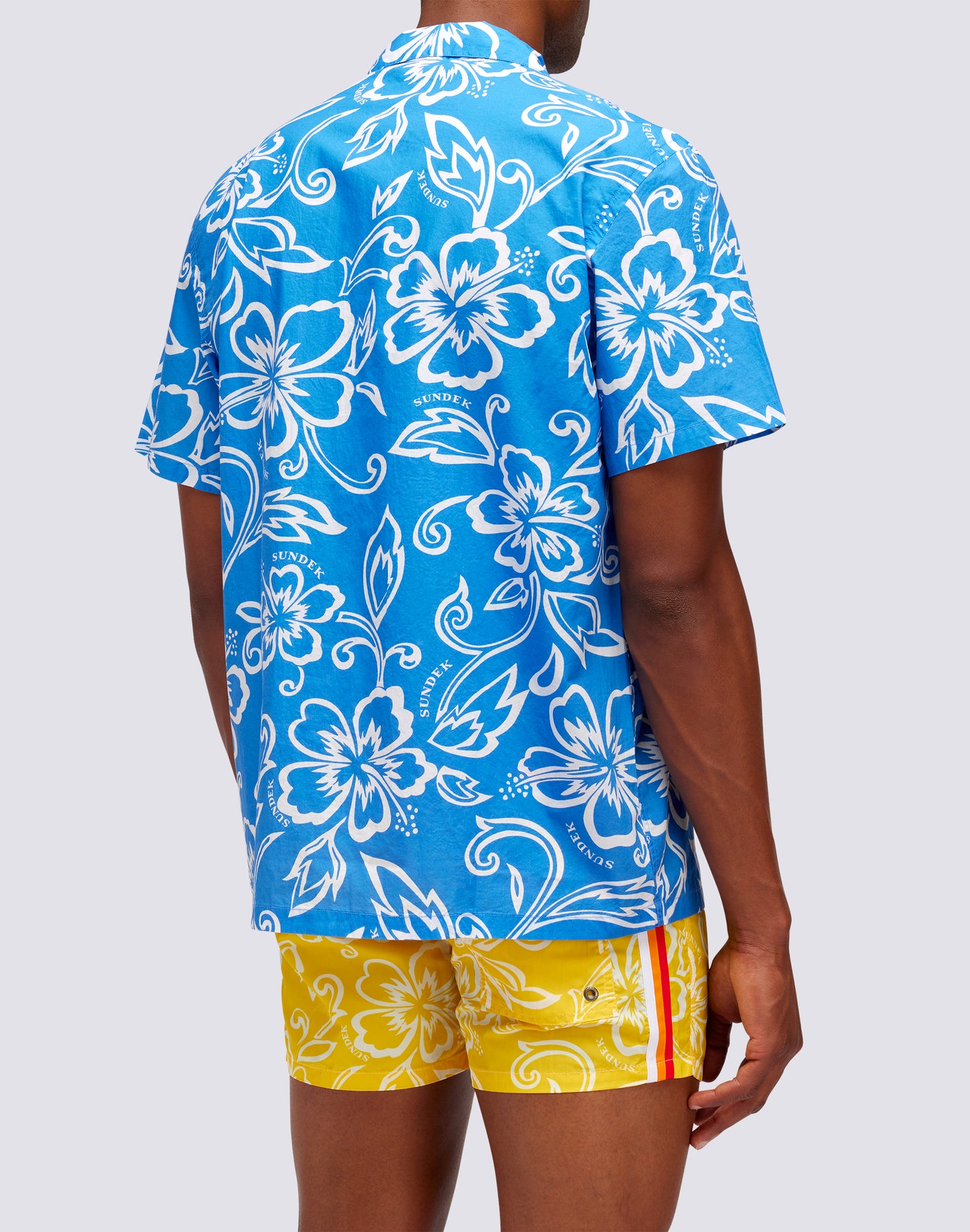 SHIRT WITH HIBISCUS PRINT