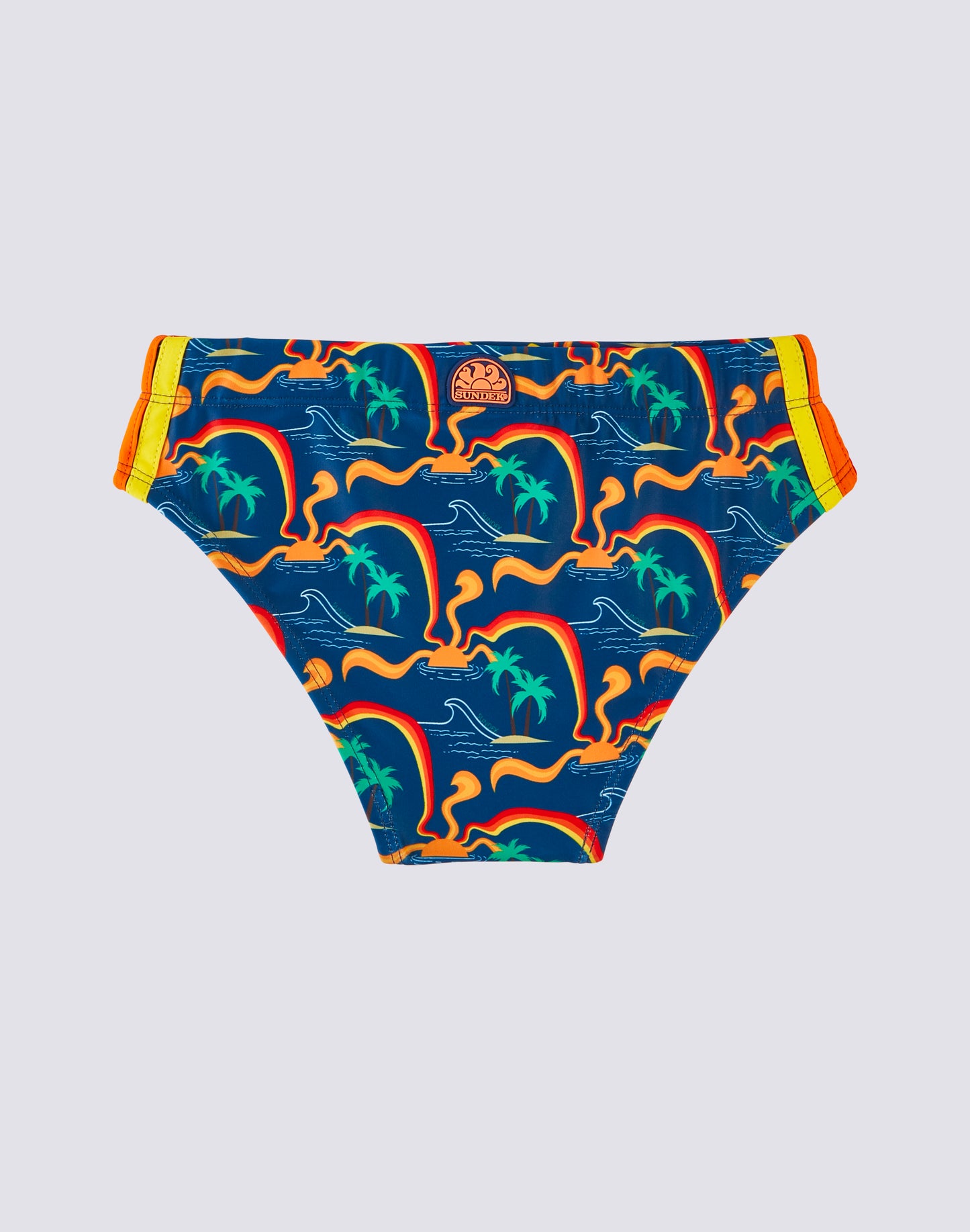 MINI DIWALTER SWIMMING BRIEF WITH RAINBOW SUNSHINE PRINT